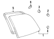 Toyota Previa Weather Strip Diagram - 62744-95D00