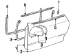 Toyota Supra Door Seal Diagram - 68172-14010