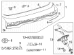 Toyota bZ4X Parking Assist Distance Sensor Diagram - 89341-K0060-C1