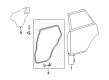 Toyota 4Runner Door Seal Diagram - 67871-35091