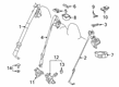 Toyota bZ4X Seat Belt Diagram - 73220-47222-C7