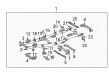 Toyota Land Cruiser Front Cross-Member Diagram - 51201-60140