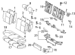 Toyota Prius C Seat Cushion Diagram - 71652-52600