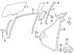 Toyota Prius AWD-e Window Run Diagram - 68152-47060