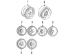 1990 Toyota Camry Spare Wheel Diagram - 42611-32130