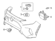 Toyota Corolla Cross Parking Assist Distance Sensor Diagram - 89341-K0060-S4