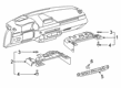 Toyota GR Supra Dash Panel Vent Portion Covers Diagram - 55606-WAA01