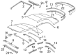 Toyota Weather Strip Diagram - 63251-06040