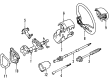 Toyota T100 Steering Column Cover Diagram - 45286-34010-B0