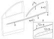 Toyota Corolla Cross Door Moldings Diagram - 75756-0A040
