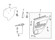Scion xA Weather Strip Diagram - 68174-52080