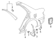 2002 Toyota Corolla Mud Flaps Diagram - 76625-02060-B1