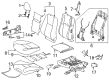 Toyota Corolla Seat Cover Diagram - 71071-0ZE40-C4