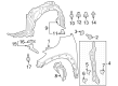 Toyota Corolla Cross Fender Diagram - 53802-0A010
