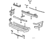 1984 Toyota Corolla Bumper Diagram - 52119-12900