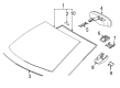 Toyota Corolla Windshield Diagram - 56101-02L51