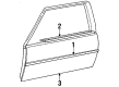 Toyota Celica Door Moldings Diagram - 75710-14230
