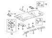 Toyota RAV4 Sun Visor Diagram - 74310-42451-A1