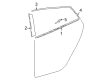 Toyota Prius AWD-e Door Moldings Diagram - 75763-47010