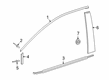 2022 Toyota Corolla Door Moldings Diagram - 75754-02020
