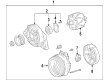 Toyota Camry Alternator Diagram - 27060-0P141-84