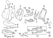 Toyota Prius AWD-e Seat Cushion Diagram - 71511-47310