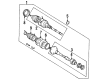 Toyota Avalon CV Boot Diagram - 04438-06052