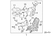 Toyota Prius Seat Cover Diagram - 71072-47131-E1
