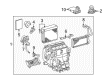 2020 Toyota Land Cruiser Heater Core Diagram - 87107-60411