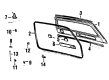 Toyota Land Cruiser Trunk Lid Latch Diagram - 69350-90A03