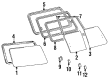 Toyota Land Cruiser Window Run Diagram - 62755-60020