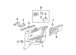Toyota Solara Weather Strip Diagram - 62741-AA010