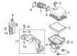 Scion iA Air Filter Box Diagram - 17701-WB001
