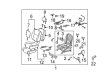 2012 Toyota Highlander Seat Cover Diagram - 71073-0E180-B0