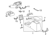 Toyota Tacoma Center Console Base Diagram - 58811-04020-B0