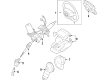 Toyota Prius Steering Column Cover Diagram - 45286-47904-C0