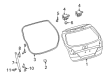 Toyota Matrix Liftgate Hinge Diagram - 68810-02060