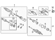 Toyota Celica Axle Shaft Diagram - 43410-20760