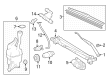 Toyota Camry Windshield Washer Nozzle Diagram - 85381-30160