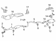 Toyota Avalon Exhaust Hanger Diagram - 17573-0P160