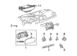 Toyota Venza A/C Switch Diagram - 55900-0T040