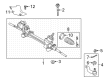 Toyota Venza Rack And Pinion Diagram - 44250-48290