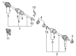 Scion Axle Shaft Diagram - 43420-WB004