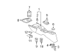 Toyota Yaris Center Console Base Diagram - 58910-52020-B0