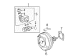 Toyota Brake Booster Vacuum Hose Diagram - 44773-06090