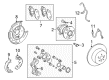 Toyota Highlander Brake Shoe Set Diagram - 46590-0E010