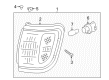 Toyota Side Marker Light Diagram - 81620-04050