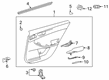 2022 Toyota Avalon Armrest Diagram - 74250-07011-B2
