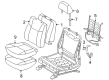2008 Toyota Tacoma Seat Cover Diagram - 71074-AD021-B2