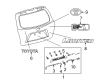 2008 Toyota Highlander Emblem Diagram - 75445-48080